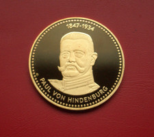 moneta d'oro (eventualmente edizione in oro) - Paul von Hindenburg - edizione sconosciuta 