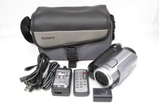 AS IS Sony HDR-HC7 HDV MiniDV Camcorder SilveCarl Zeiss Lens recording OK