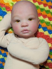 Auténtico bebé renacido pintado a mano Shyann Aleina Peterson