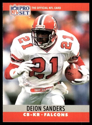 Deion Sanders 1990 Pro Set #36 Falcons NFL READ FREE SHIPPING AutographDen