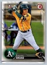 Iolana Akau 2016 Bowman 1st Oakland Athletics #BP22