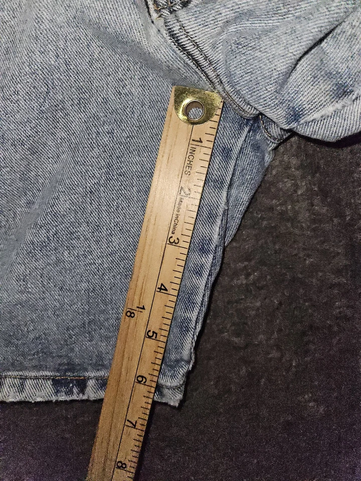 Pantalones Cortos Pepe Jeans De Colección Para Mujer 26 Tiro Alto Bordados Hechos en EE. UU. Años 90 Denim Foto 2 de 4