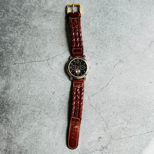 Fossil Water Resistant Brown Leather Wrist Watch TG 4003