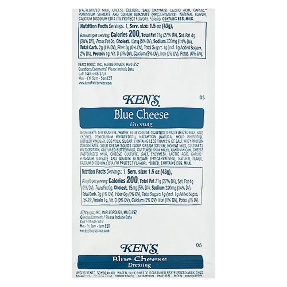 KEN'S BLUE CHEESE PACKETS (4 PACKETS) eBay