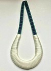 Handmade Wedding Horseshoe Bridal Ivory Ribbon with Scottish Tartan Ribbon Loop