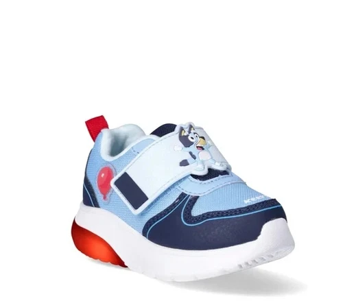 Bluey Toddler Boys SIZE 5 Light Up Slip On Sneaker BLUE Color With On/Off Switch - Picture 16 of 20