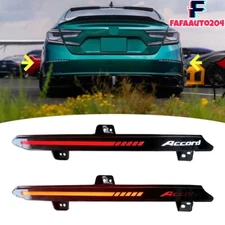 NEW For Honda Accord 2018-2022 LED Reflector Tail Lights Rear Bumper Lamp Smoke