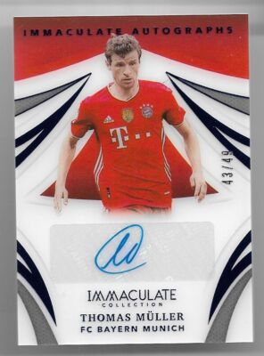 2021 Panini Immaculate Autograph Auto Card : Thomas Muller #43/49