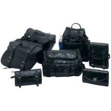 HARLEY SOFTAIL DYNA DEUCE SADDLEBAGS TRAVEL LUGGAGE 7PC