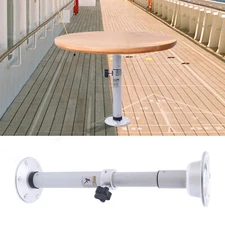 Adjustable Table Pedestal Stand Silver Table Base For Marine Boat Yacht