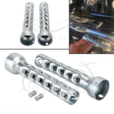 2X Straight Exhaust Baffles For 2" Exhaust Pipe Long Louvered Baffles For Harley