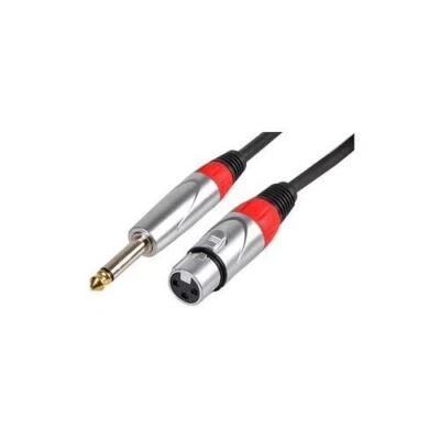 PLS000467 PULSE Câble XLR Douille À 6.35mm 2P Prise 6M - Photo 1/2
