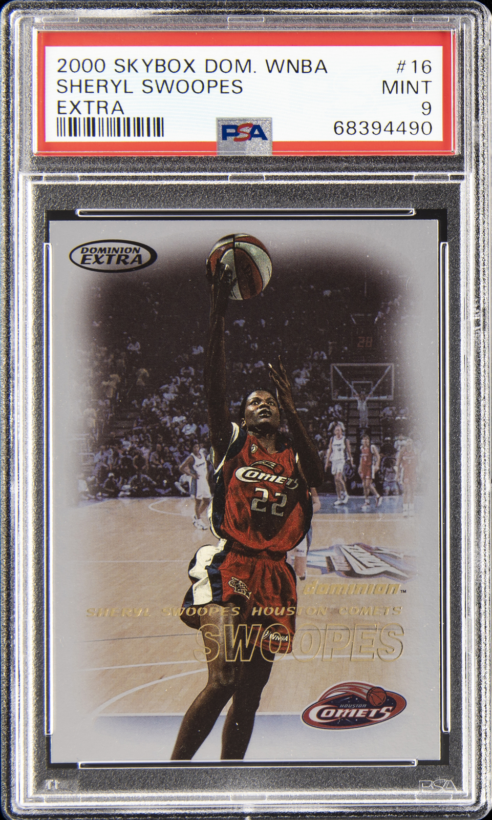 2000 SKYBOX DOMINION WNBA EXTRA #16 SHERYL SWOOPES PSA 9