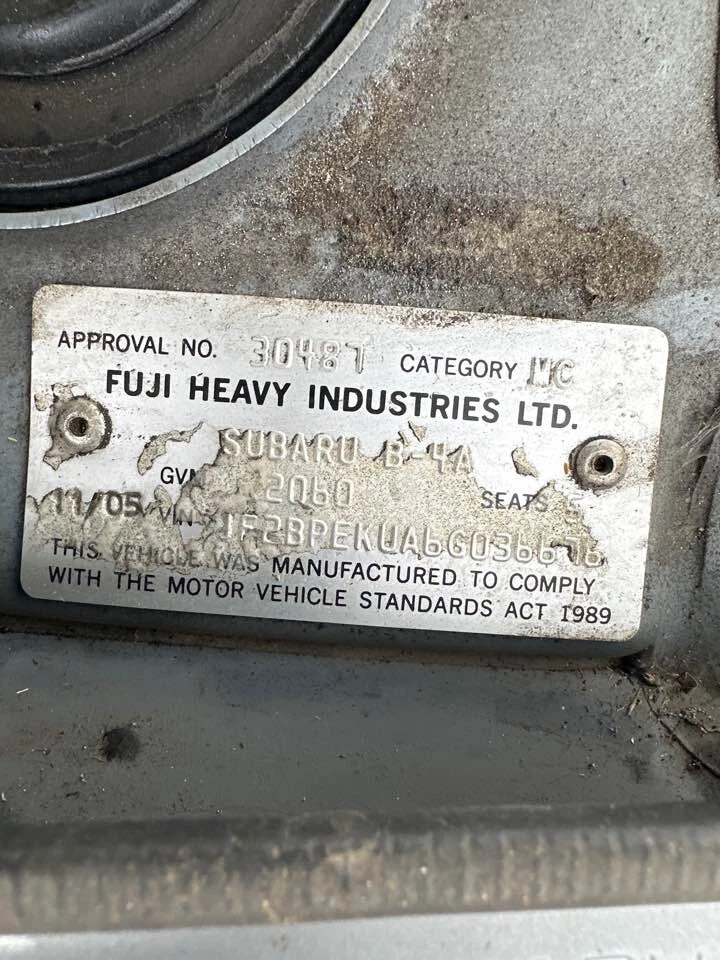 2005 Subaru Outback Legacy Steering Wheel BP BL Auto Petrol 03-09 #B632 - image 3 of 4