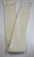 Bresciani Woman Leg Warmer 100 Cashmere Socks - Ivory - One Size - New