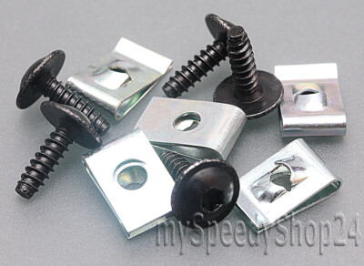 Blechschrauben Torx T25 mit Blechmutter Unterfahrschutz Radhausschale Clips Satz