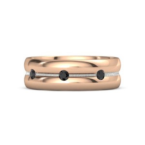 0 15 Ct Real Black Onyx Wedding Men S Ring Solid 14k Rose Gold Band 10 11 12 Ebay