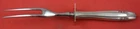 Stradivari by Wallace Sterling Silver Roast Carving Fork Sterling Guard 10 3/4"