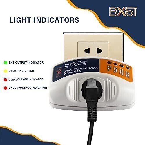 BXST One Outlet Stecker In Spannungsüberspannungsschutz 15A 180W 140J Einzelsteckdose - Bild 8 von 9