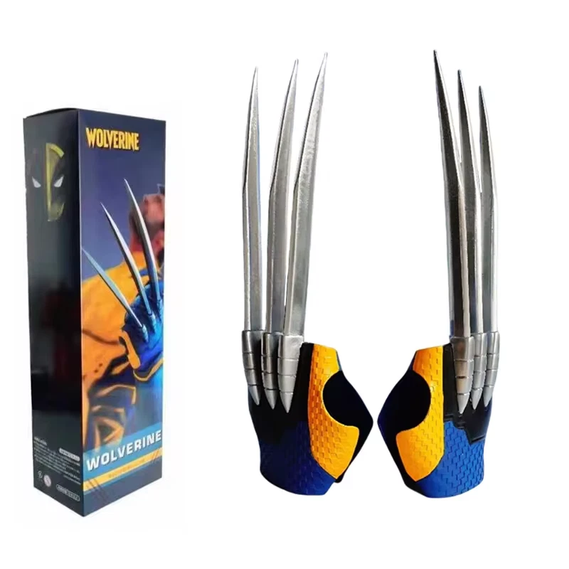 Artigli Wolverine Guanti Logan 1:1 Marvel Costume X-Men Cosplay Lama Pvc 33Cm Foto 4 de 4