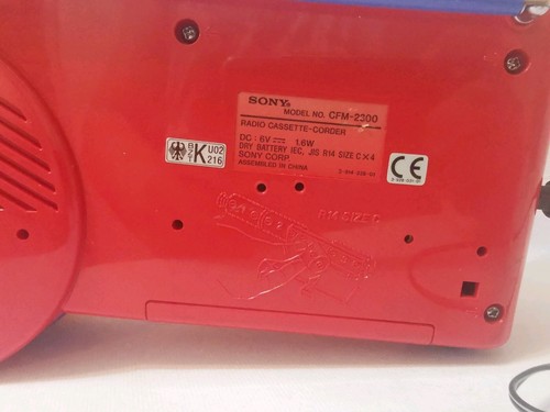 MY FIRST SONY CFM 2300 KINDER KASSETTENRECORDER Micro. NEUE RIEMEN FUNKTIONIERT - Bild 12 von 14
