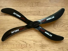 2x Helix Carbon Fiber Fresh Breeze Monster 313cc Paramotor Propellers, 122cm 48"