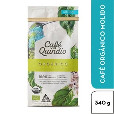 Colombia Cafe Quindio Gourmet Organic Ground Coffee  340 g 12 oz
