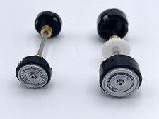 Carrera Axle Assembly w/ Wheels Lancia Beta Montecarlo Silver 132 Slot Car Parts