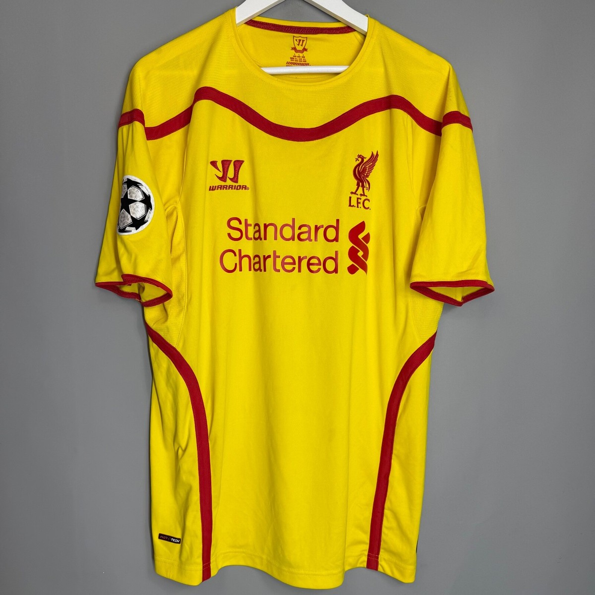 LIVERPOOL 2014/2015 AWAY FOOTBALL SHIRT SOCCER JERSEY LFC WARRIOR