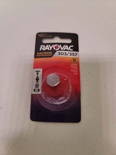 Rayovac 303/357 1,5 Volt silberner Uhrenakku - 12er-Pack