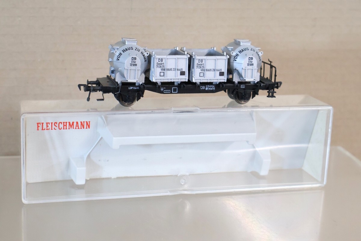 Fleischmann 5230 Rail Road Container Car Von Haus Zu DB for Track
