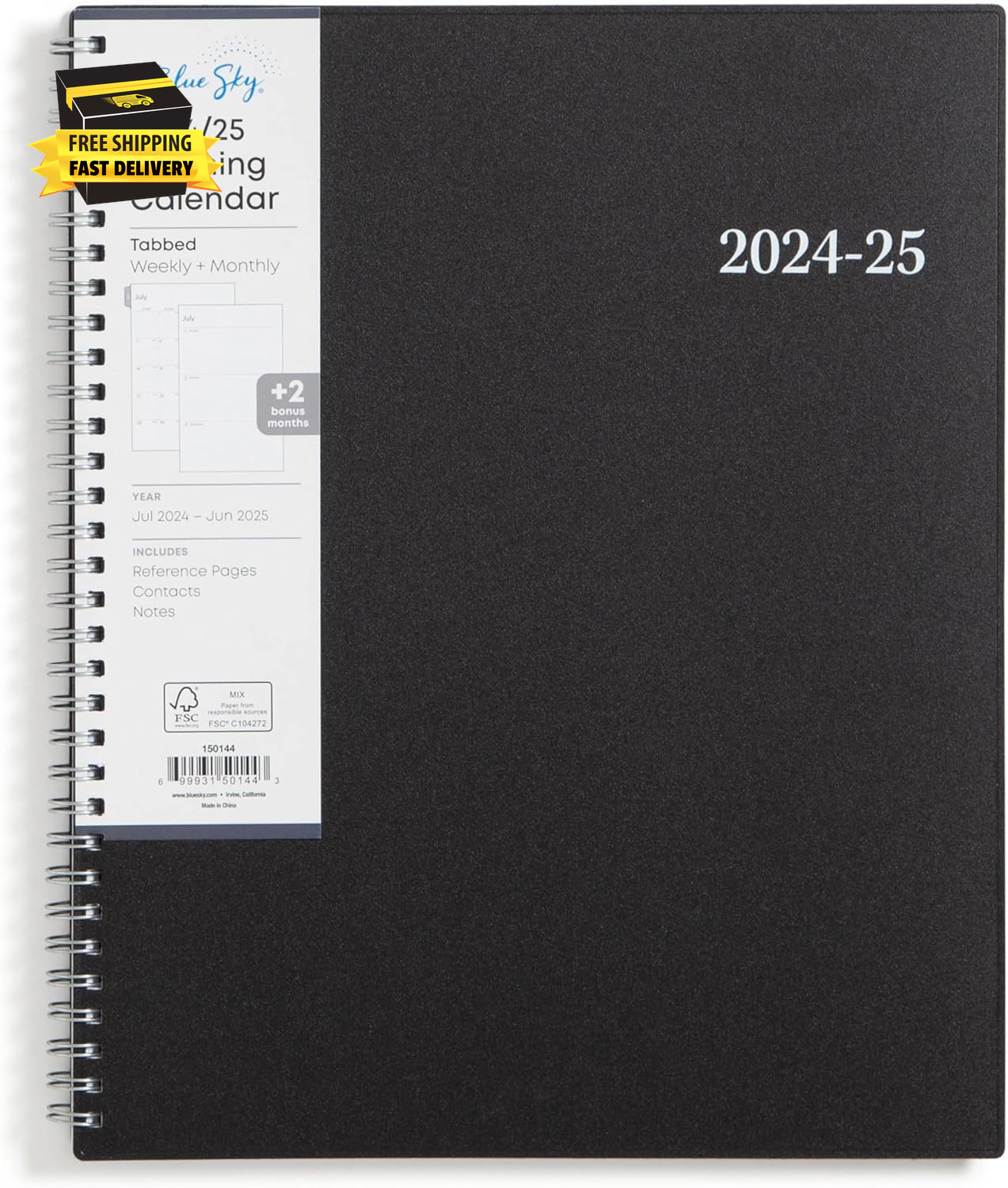 2024-2025 Academic Year Weekly and Monthly Planner, 8.5