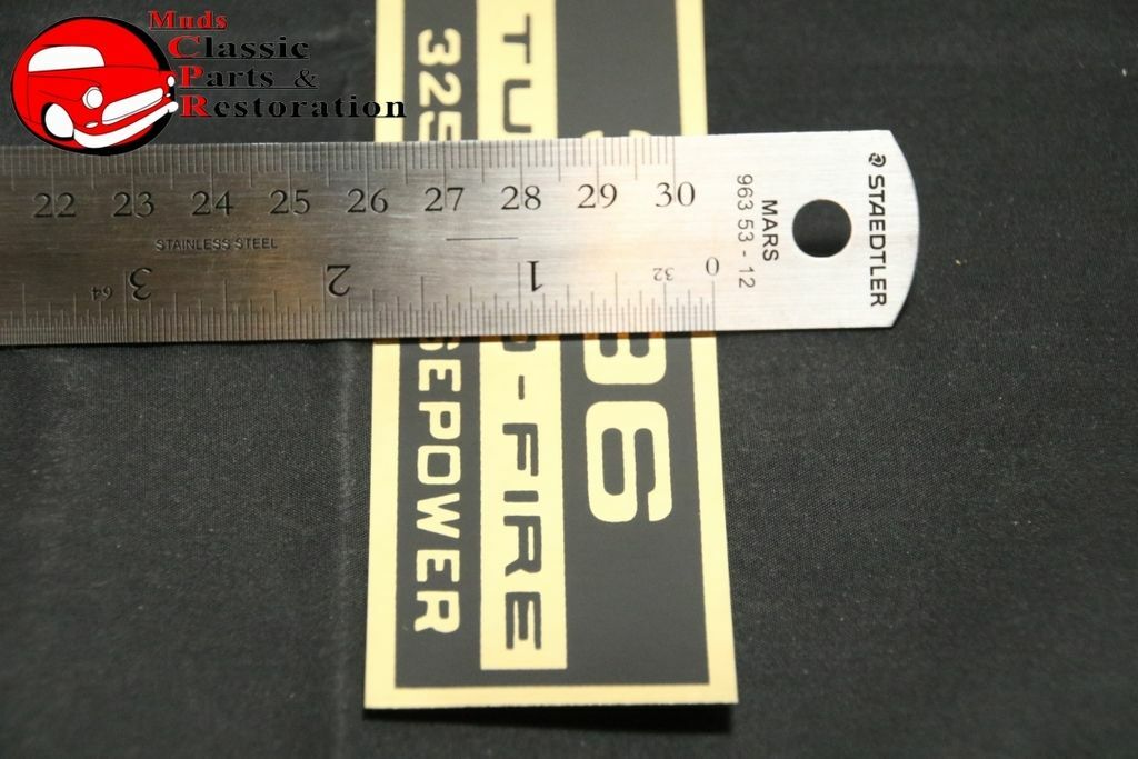 CAMARO IMPALA 396 TURBO FIRE 325HP VALVE COVER DECAL GM3864938 eBay