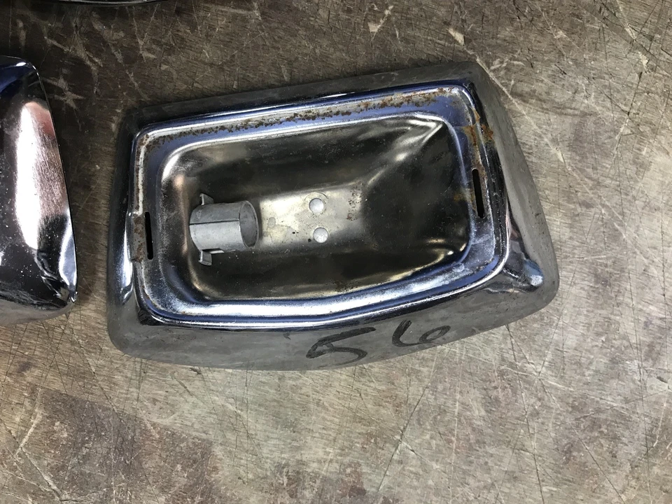 1956 Chrysler Imperial Dome Light Chrome Trim Piece Lot Of 3 - Image 4 of 4