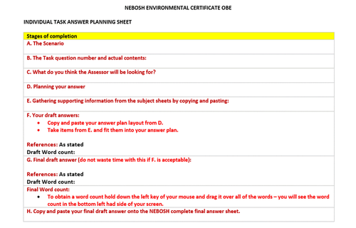 NEBOSH Umweltmanagement Zertifikat EMC1 OBE - Preparation Guidance - USB - Bild 12 von 14