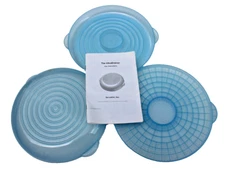 THE ULTRA DRAINER 11” MULTIPLE USE DRAINER SERVING TRAY INVENTIST BLUE COMPLETE