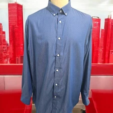 Ryan Seacrest Distinction Mens Slim Fit, NON IRON Dress Shirt 17.5(34-35)