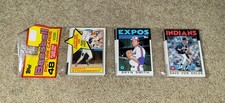 1986 Topps Baseball Sealed 48 Rack Pack Showing Rickey Hendsrson All Star Card