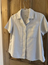 Toast Ecru Cotton/Linen Summer Shirt- UK 8