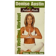 Denise Austin: The Wellness Workout VHS - Shape, Stretch & Tone Fitness Video