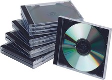 Q-Connect Black /Clear CD Jewel Case (Pack of 10) KF02209