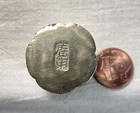 ANTIQUE CHINESE PAKTONG / WHITE BRASS COPPER OPIUM ROLLER TOOL — photo 10
