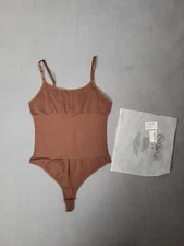 VVX Womens Shaper Tummy Control Bodysuit Cami Seamless Thong Shaper Medium 