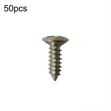 50Pcs Silver Electric Guitar Bass Pickguard Screws For Fender Strat/Tele H