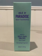 Isle of Paradise Face & Body Self Tanning Drops Medium - 1.01 fl oz / 30 ml