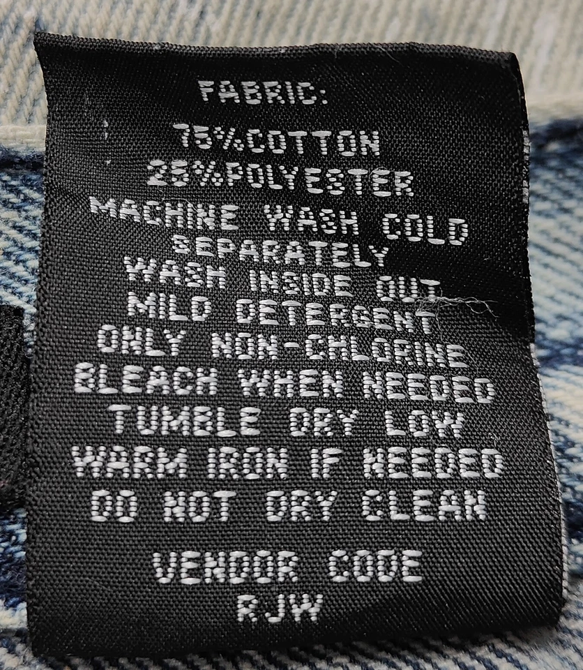 Pantalones de mezclilla ajustados pintados desgastados azules con tono naranja Akademiks para niño talla 12 Foto 4 de 4