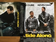 Two Original Movie Poster Ride Along Ice Cube Kevin Hart & Non-Stop Liam Neeson