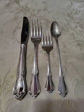 ONEIDA Oneidacraft Deluxe CHATEAU Stainless Flatware 4 PC Place Setting