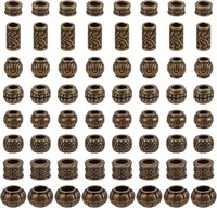 Perlen Legierung 80 StüCk 8 Stile Antike Tibetische Dreadlock Spacer Beads Diy