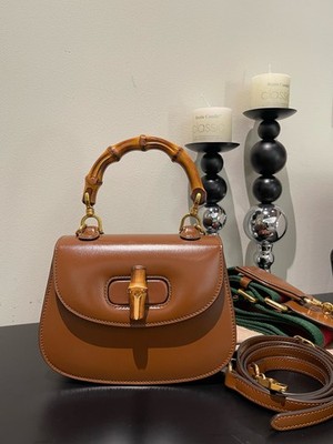 Gucci Bamboo 1947 Mini Top Handle Bag Crossbody Bag Shoulder Bag